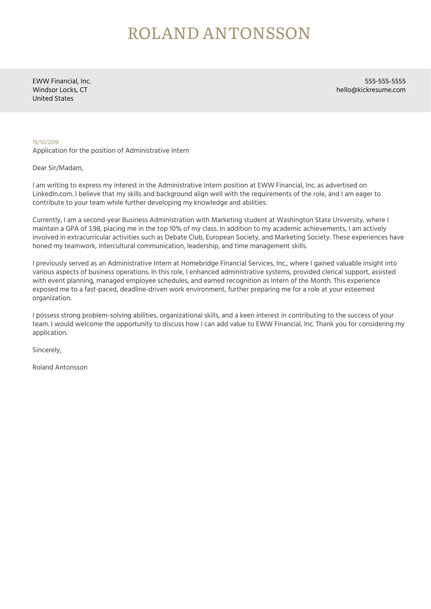 43973 cover letter tailoring