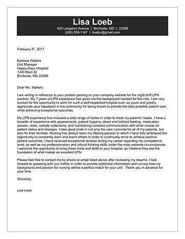 43978 lpn cover letter skills