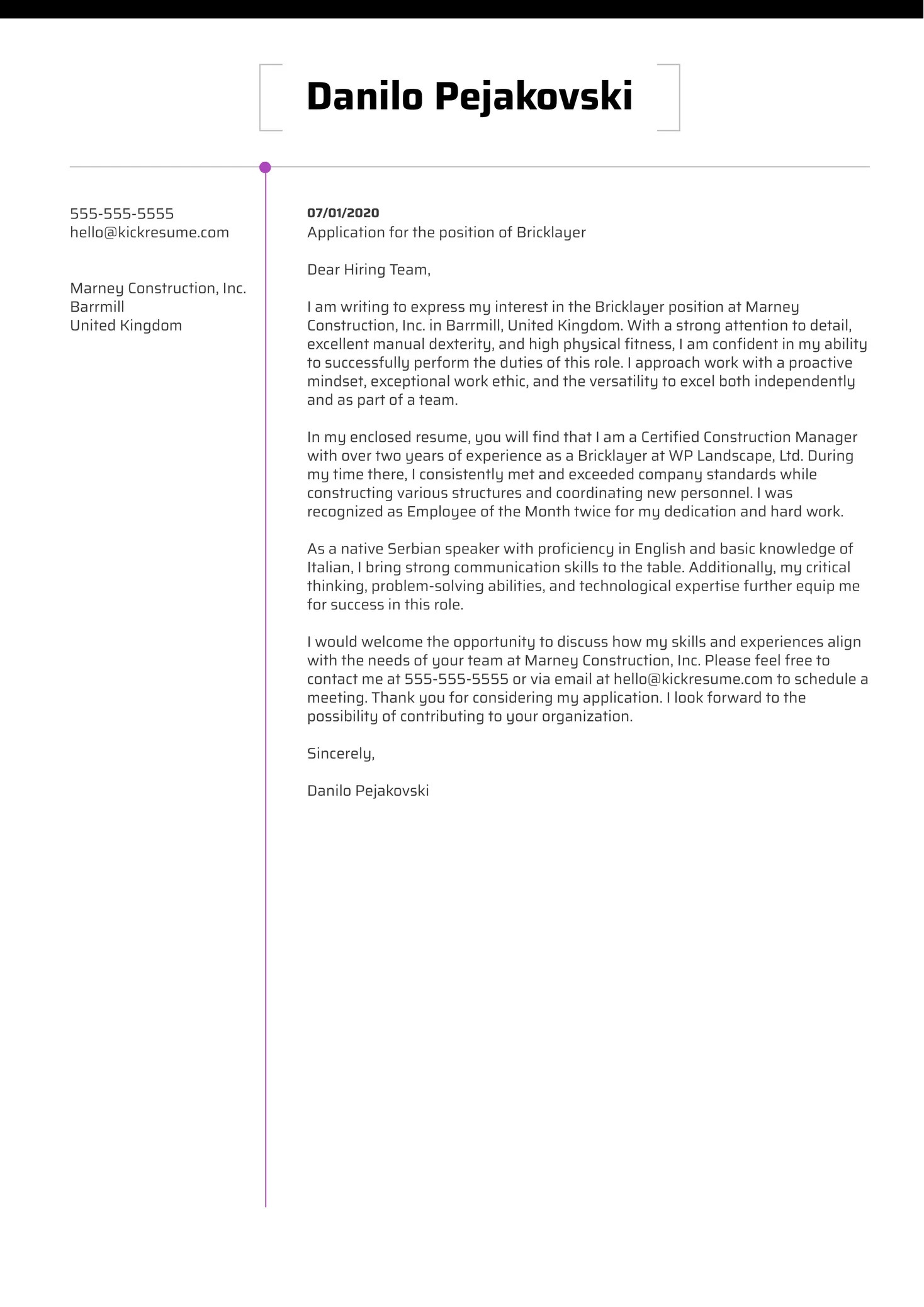 43981 project manager example