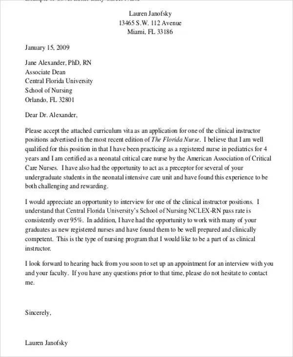 43985 nursing student cover letter header