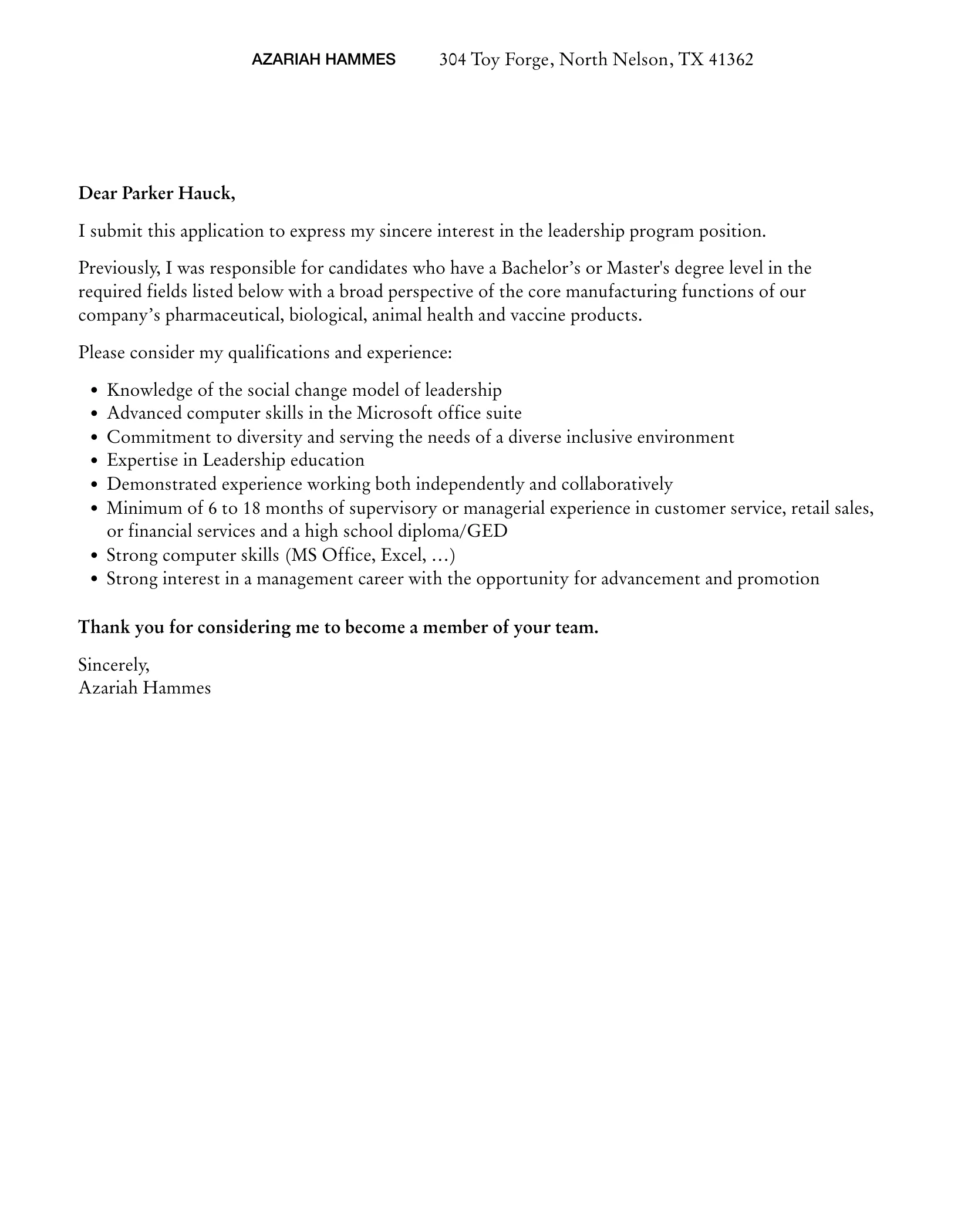 43990 closing paragraph example