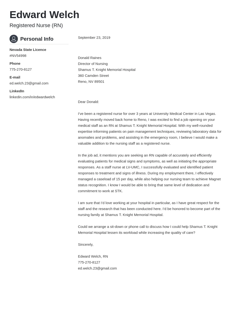 43991 cover letter closing