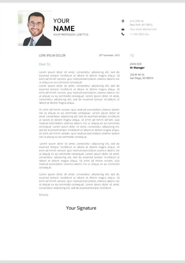 43992 cover letter components