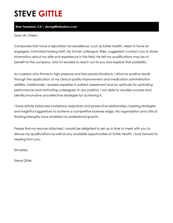 43992 cover letter formatting
