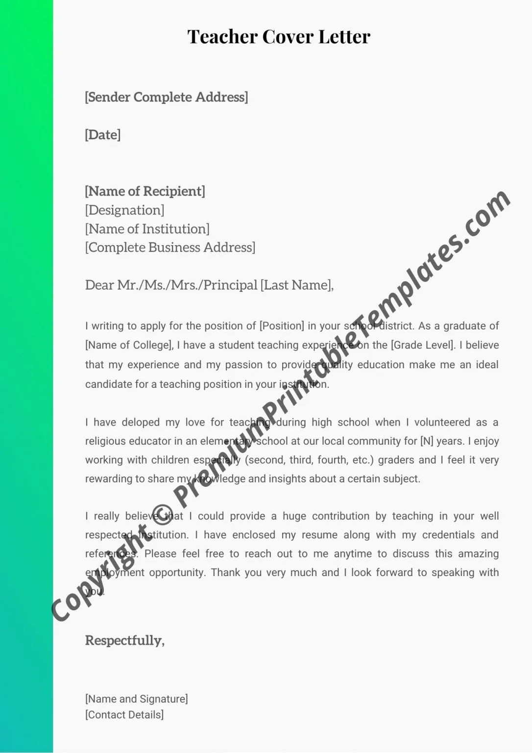 43995 teacher cover letter image2