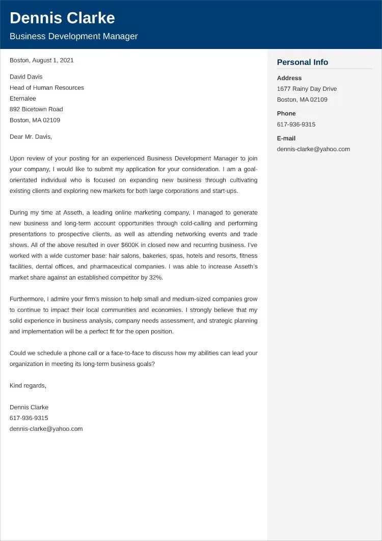 43996 cover letter format