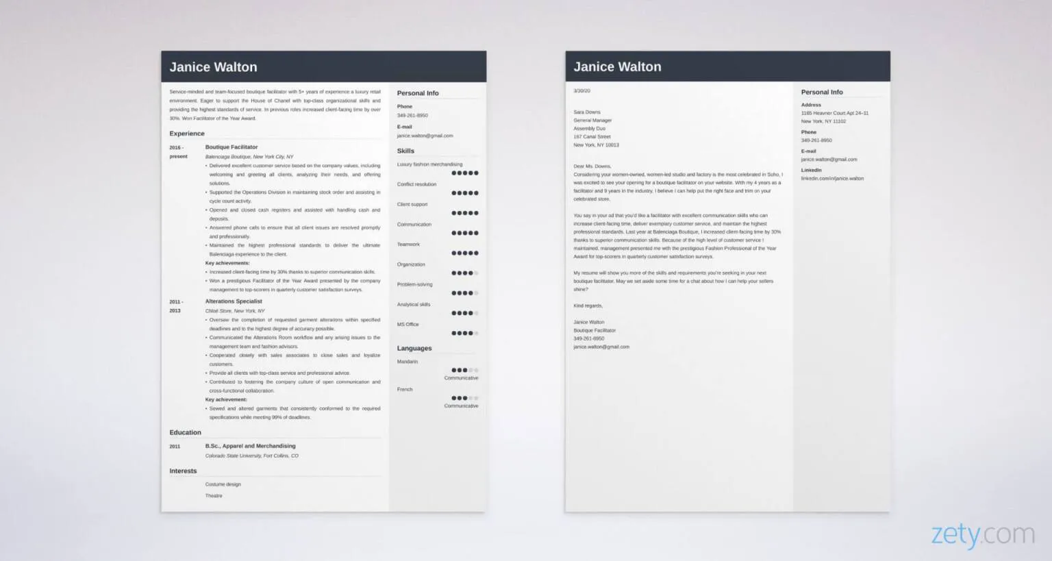 43997 fashion design achievements