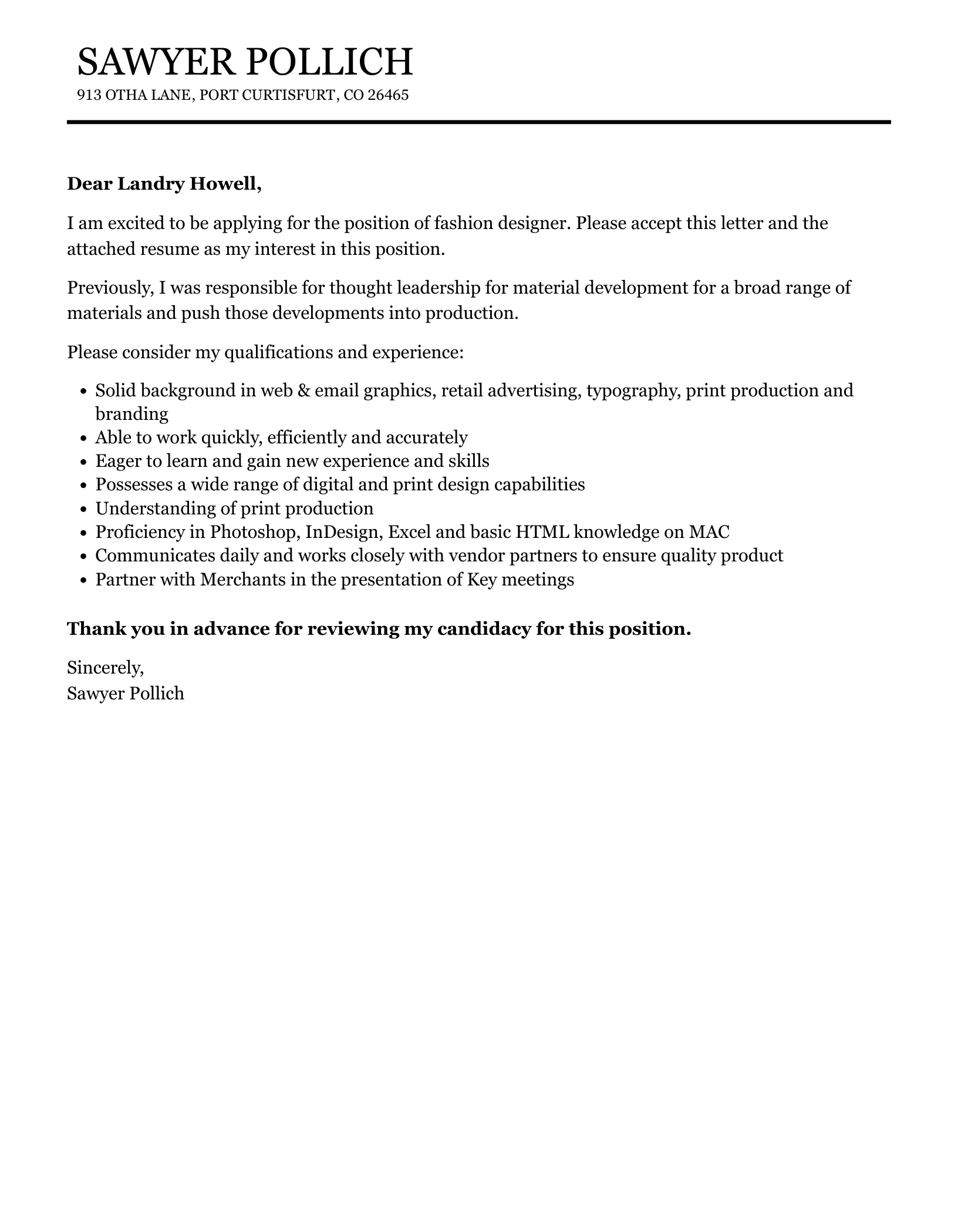 43997 fashion design intern