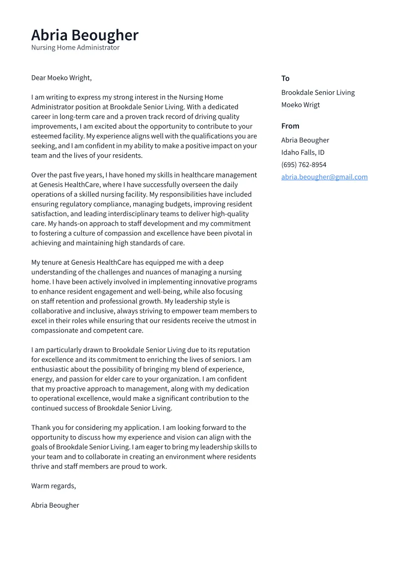 43998 professional cover letter