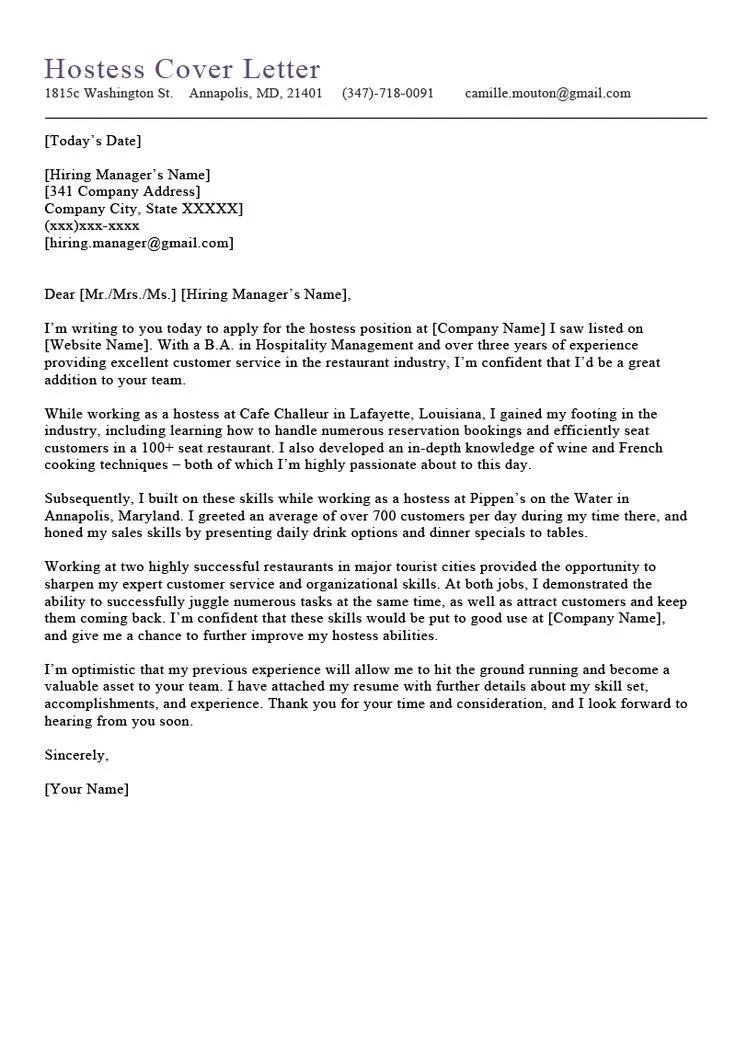 44013 host cover letter writing