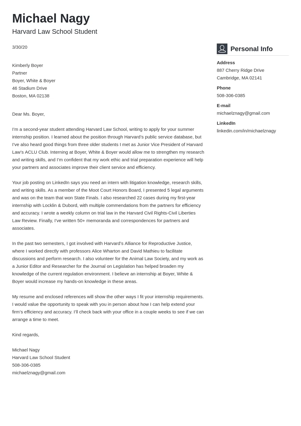 44016 cover letter formatting
